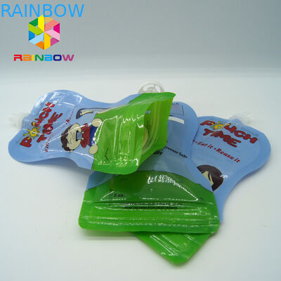 Споут дружелюбной еды Эко жидкостный кладет в мешки/упаковывающ с трубкой и ложкой споут