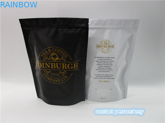 Стойте вверх мешки упаковывая, сумки кофе пластиковые кофе алюминиевой фольги дегазируя клапан