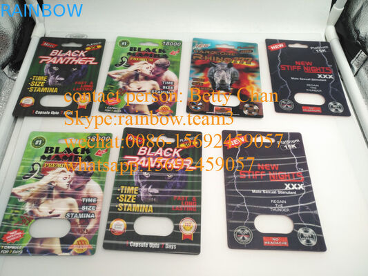 упаковка волдыря карты бумажная коробка/3Д таблетки повышения 35000 платины 5000 носорога 7/носорог 69 мужская