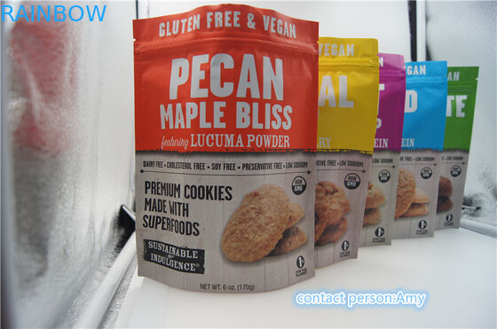 печенье шоколада 2017 новых дизайнов выдвиженческое упаковывая мешок сыра баг/10оз с молнией