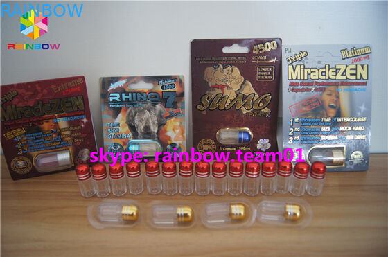 Подгонянные бутылки таблетки пули пластиковые, пластиковые бутылки медицины с крышкой металла