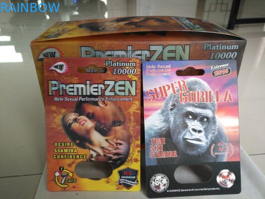 Мужские таблетки повышения освобождают материалы бумаги волдыря упаковывая/ПП