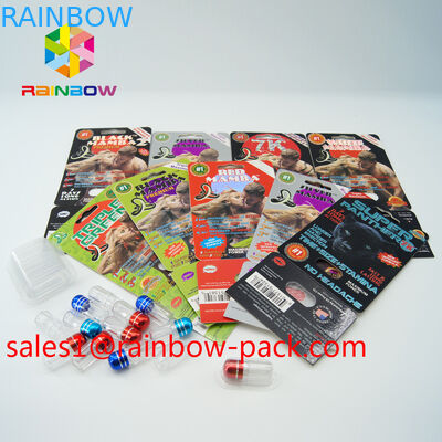 Таблетки секса карты 3д таблетки 3Д секса раскрытия утеса карт черной мамбы 3Д твердые упаковывая упаковывая карту таблетки секса бумажной карты 3Д