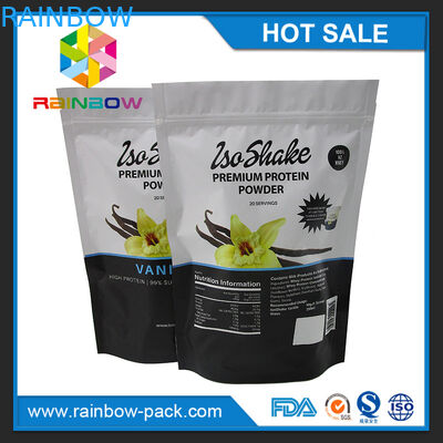 1кг алюминиевая фольга штейновый печатая Мылар стоит вверх сумка мешка Зиплок порошка протеина упаковывая