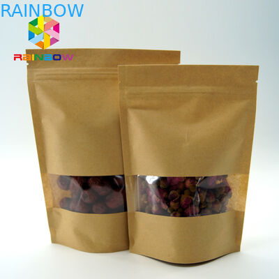 Ясные пакетики чая окна упаковывая/Ресеалабле стоят вверх мешки для еды