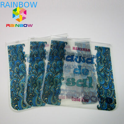 Изготовленный на заказ Свимвеар пакуя сумки молнии бикини ПВК