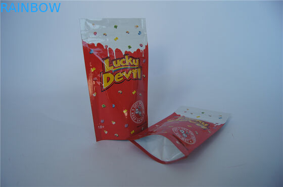 Подгонянные пластиковые сумки фольги Ресеалабле стоят вверх камедеобразная сумка мешка/алюминиевой фольги Зиплок камедеобразная