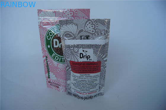 Изготовленное на заказ печатание стоит вверх сумки пакета Вапе упаковывая с зазубриной молнии/разрыва