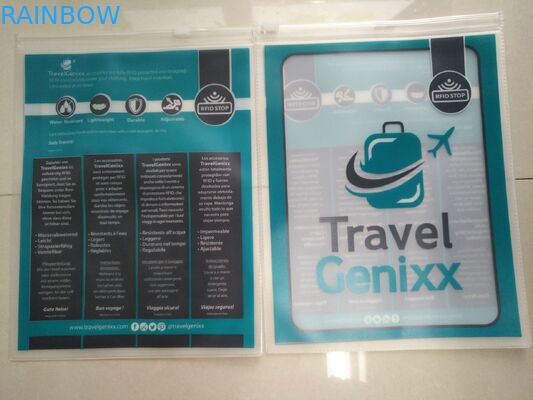 Ясная прозрачная сумка Пвк, уплотнение сумки 3 вешалки Пвк Пин одежд бортовое