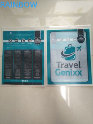 Упаковка мешка молнии слайдера проездного документа ПВК Зиплок кладет в мешки/ясный мешок канцелярских принадлежностей СЛУЧАЯ ручки сумки правителя ПВК/ПВК/ПВК