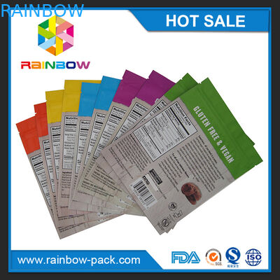 250г алюминиевая фольга штейновый печатая Мылар стоит вверх Зиплок печенья упаковывая сумку мешка