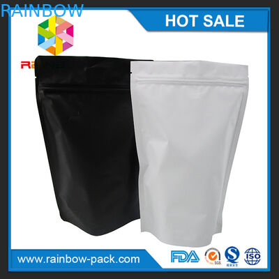 Штейновая черная белая алюминиевая фольга стоит вверх зиплок сумка для упаковки еды держит свежий