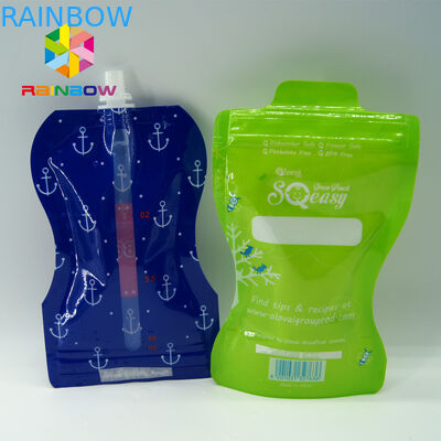 Многоразовое детское питание стоит вверх мешок Споут упаковывая ясно напиток стоит вверх мешок Споут