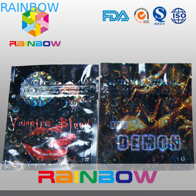 Прокатанные сумки материального ладана обезьяны травяного мини Зиплок с зазубринами разрыва