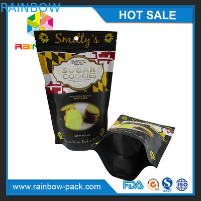 Алюминиевая фольга напечатанная штейном стоит вверх подгонянная сумка чая логотипа напечатанная зеленым цветом упаковывая с зазубринами молнии и разрыва