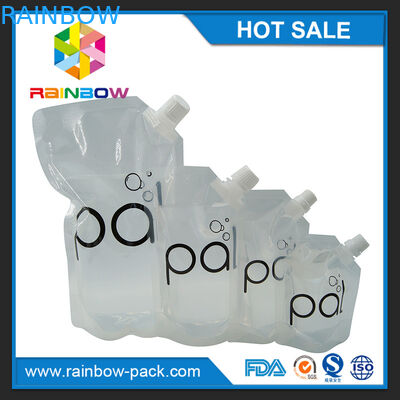 4оз/8оз/16оз прозрачные стоят вверх мешок вина с споут БПА свободным