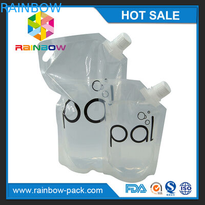 4оз/8оз/16оз прозрачные стоят вверх мешок вина с споут БПА свободным