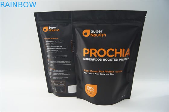 бумажный мешок Брауна Крафт сумки упаковки еды молнии ОЭМ 600г 1кг с окном/молнией