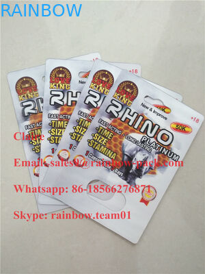 С самым высоким рейтингом упаковка таблетки 3д секса носорога/мужская карта упаковки волдыря карта/3д упаковки таблетки повышения