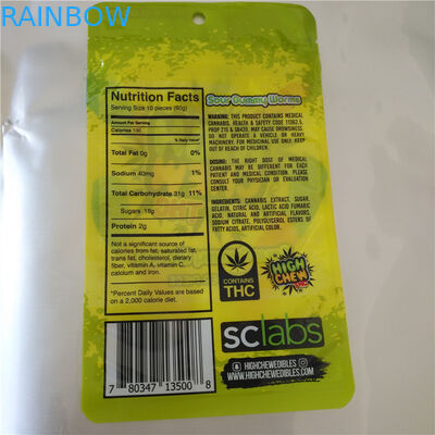 Фудге Кбд Тхк осеменяет полиэтиленовые пакеты жары Сеалабле, саше алюминиевой фольги для Кбд камедеобразного