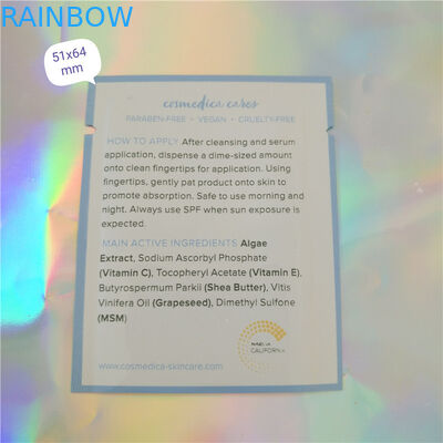 Косметики саше образца пластикового мешка алюминиевой фольги упаковывая, саше образца бортового запечатывания 3 косметическое