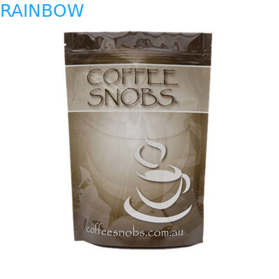 Сумка кофейного зерна плоского дна квадратного блока таможни 250г 500г 1кг зиплок упаковывая
