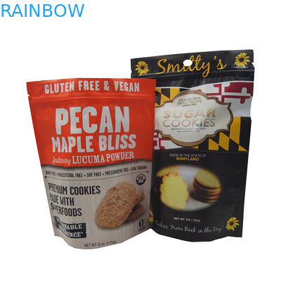 Стойте вверх мешки сумки молнии пластиковые упаковывая для печенья печений обломока шоколада