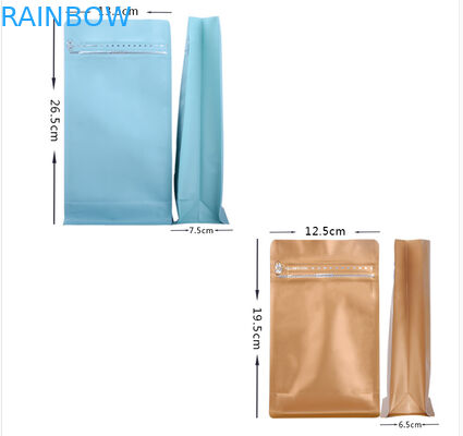 Многоразовая матовая черная упаковка пластиковых мешков стоит вверх мешок для кофейного зерна