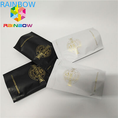 Пластиковые сумки 500г Гуссет дна молнии стоят вверх ресеалабле мешок зиплок кофе