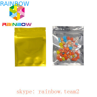 Плоская сторона 3 загерметизировала голографический мешок фольги мылар упаковывая с ясным фронтом для дисплея