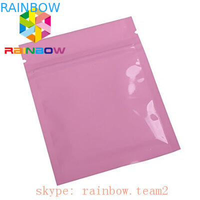 Розовой металлической упаковка семени Чя мешков еды замка 3 застежка-молнии Мылар фольги загерметизированная стороной плоская