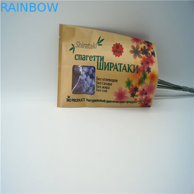 Ясным подгонянная фронтом сумка бортового уплотнения замка 3 застежка-молнии бумажных мешков упаковывая для гаек конфеты