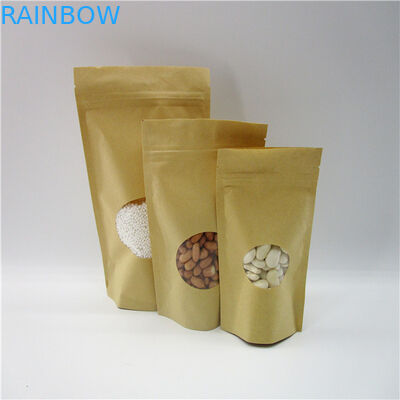 Овальные форменные подгонянные бумажные мешки/мешок порошка протеина риса упаковывая