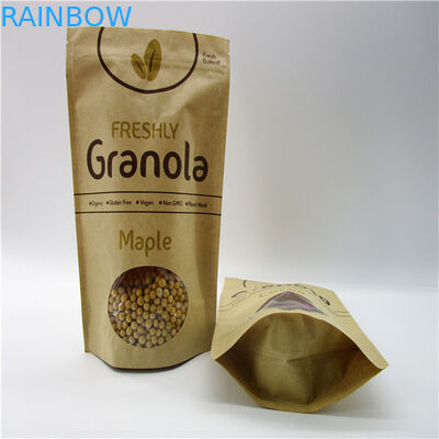 Овальные форменные подгонянные бумажные мешки/мешок порошка протеина риса упаковывая