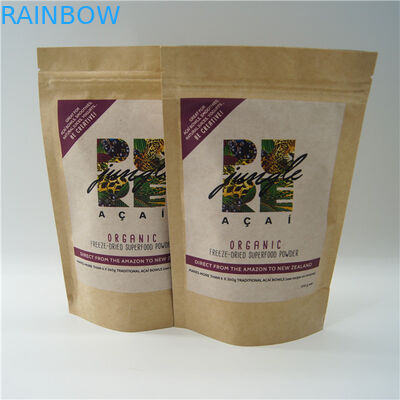 Овальные форменные подгонянные бумажные мешки/мешок порошка протеина риса упаковывая