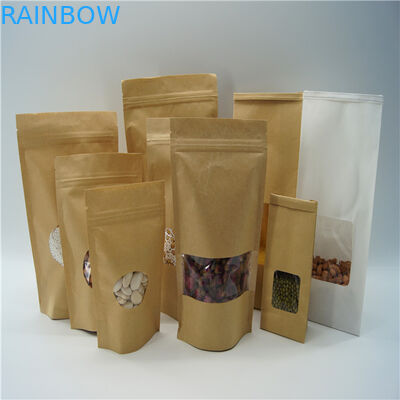 Овальные форменные подгонянные бумажные мешки/мешок порошка протеина риса упаковывая