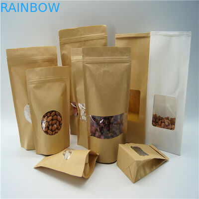 Овальные форменные подгонянные бумажные мешки/мешок порошка протеина риса упаковывая