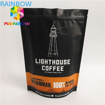 Ресеалабле Зиплок стоят вверх сумка мешков кофе для еды, изготовленного на заказ размера