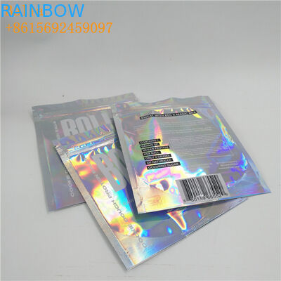 Изготовленный на заказ мешок фольги печатания упаковывая одну бортовую ясную молнию лоснистую для кабеля УСБ