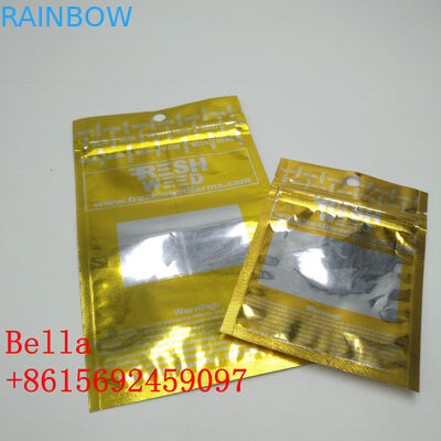 Изготовленный на заказ мешок фольги печатания упаковывая одну бортовую ясную молнию лоснистую для кабеля УСБ