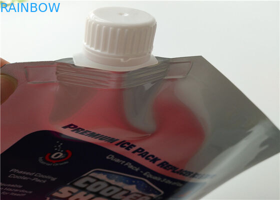 Продукт моря супермаркета приносит плоды устранимой изолированная алюминиевой фольгой более крутая сумка сумки/льда