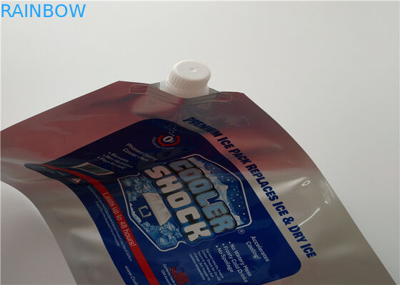 Продукт моря супермаркета приносит плоды устранимой изолированная алюминиевой фольгой более крутая сумка сумки/льда