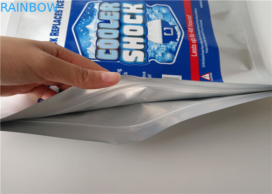 Продукт моря супермаркета приносит плоды устранимой изолированная алюминиевой фольгой более крутая сумка сумки/льда