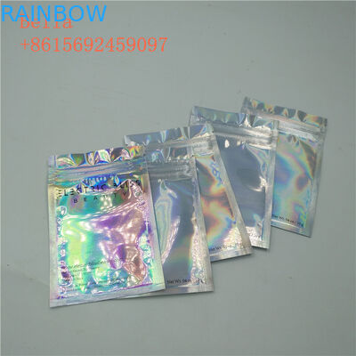 Бортовой мешок фольги уплотнения 3 упаковывая, небольшое косметическое стоит вверх сумки с молнией