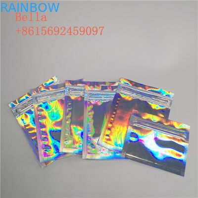 Бортовой мешок фольги уплотнения 3 упаковывая, небольшое косметическое стоит вверх сумки с молнией