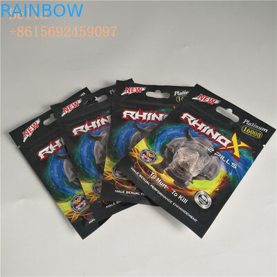 Мешки отверстия вида пластиковые упаковывая Зиплок таблетку кладут пластиковую сумку в мешки фольги молнии с печатанием логотипа