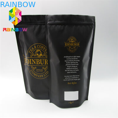 Прокатанные мешки упаковывая, загерметизированная жара алюминиевой фольги пластиковые - стойте вверх сумки с клапаном