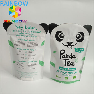 Эко- дружелюбная алюминиевая фольга стоит вверх сумки, пластиковый мешок упаковывая для порошка протеина чая.