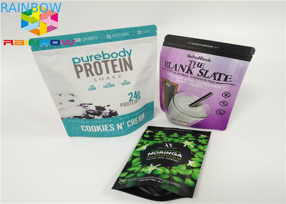 Упаковка сумки порошка протеина Вхэы/чистый порошок протеина Вхэы алюминиевой фольги упаковывая Пагс/стоят вверх Зиплок сумки
