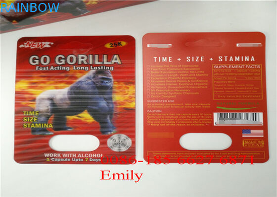 Красный пакет волдыря Голдреаллас упаковывая горячий штемпелевать для фармацевтическое промышленного